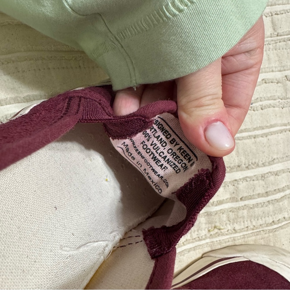 Keen Coronado III Slip-On Burgundy Suede Shoes - Picture 3 of 6